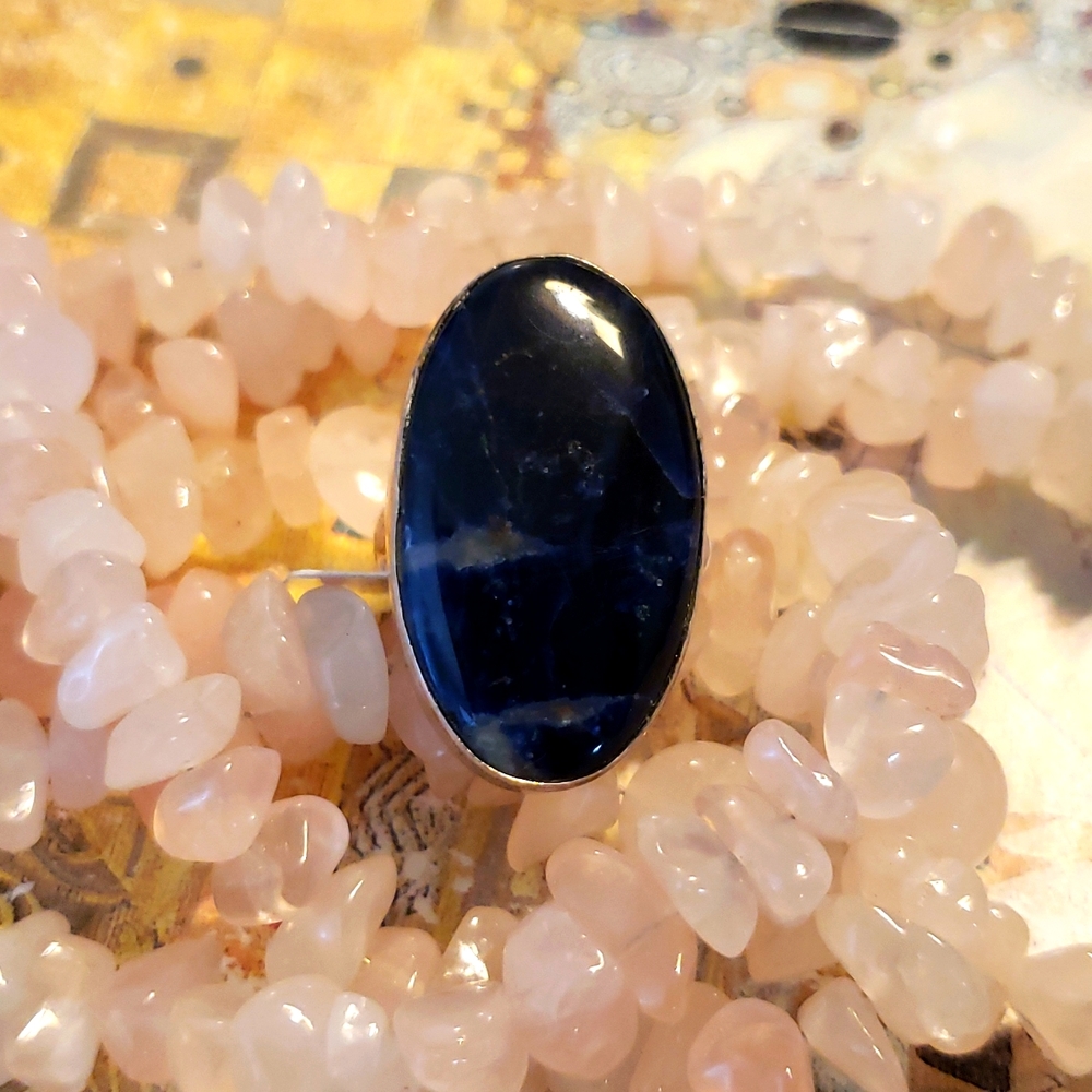 Silver 925 and stone sodalite
